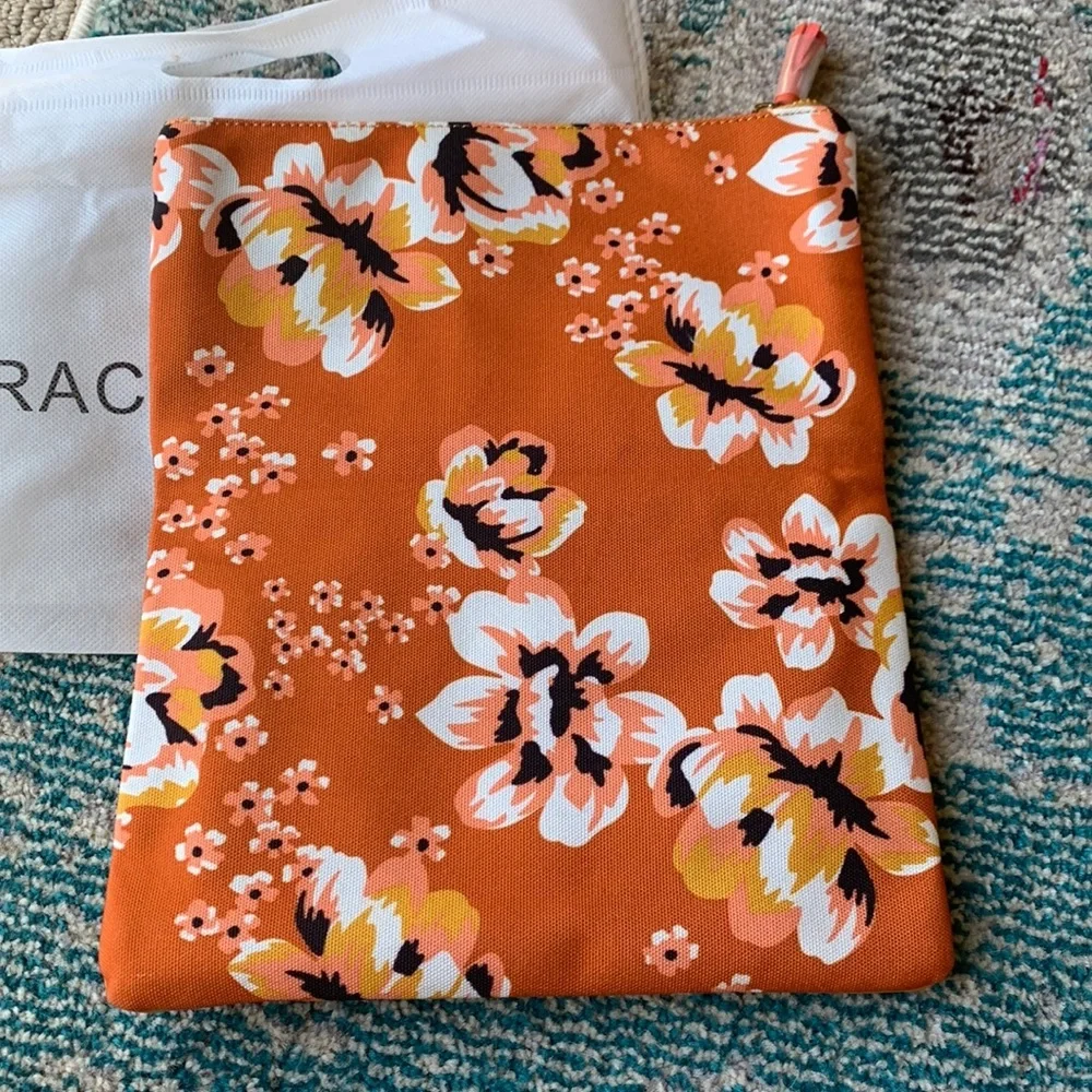 Gorgeous Mustard and Floral Clutch